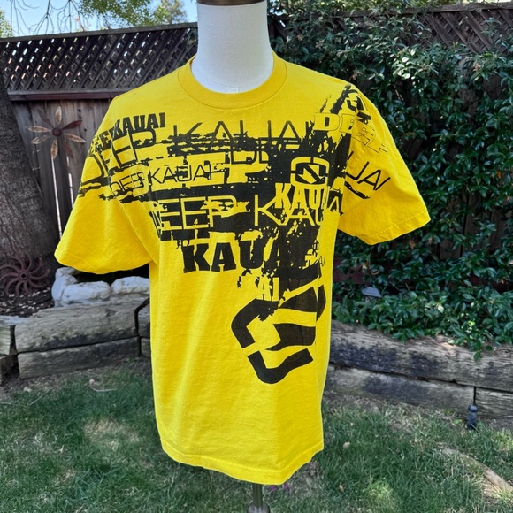 Other - Deep Kauai Yellow Short Sleeve T Shirt Hawaii Men's Size XL